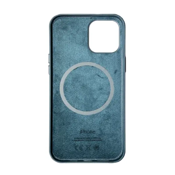 MR1_82494 Чохол (leather case) для iphone 12 / iphone 12 pro with magsafe baltic blue 