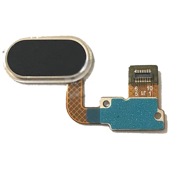 MR1_48404 Шлейф meizu u20 центральна кнопка (home) black 