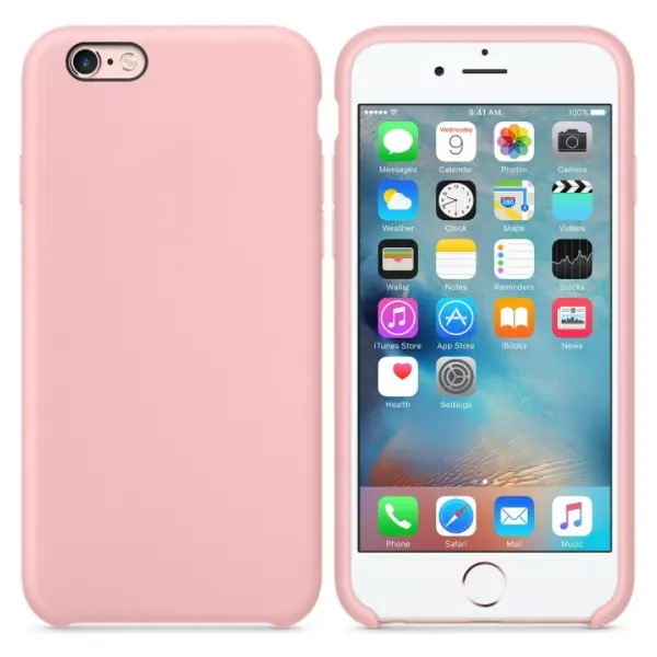 MR1_80940 Чохол (silicone case) для iphone 6 plus / iphone 6s plus original pink 