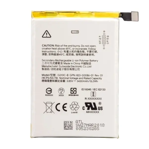 MR1_82845 Акумулятор g013c-b (3430mah) для google pixel 3 xl 