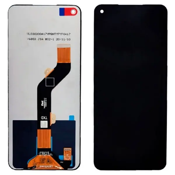 MR1_81827 Дисплей tecno camon 16 / camon 16 se / spark 6 / tecno pova (ld7 / ld7j) complete black 