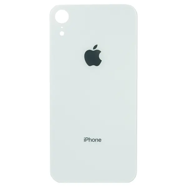 MR1_84905 Кришка задня iphone xr white (великий виріз під камеру) 