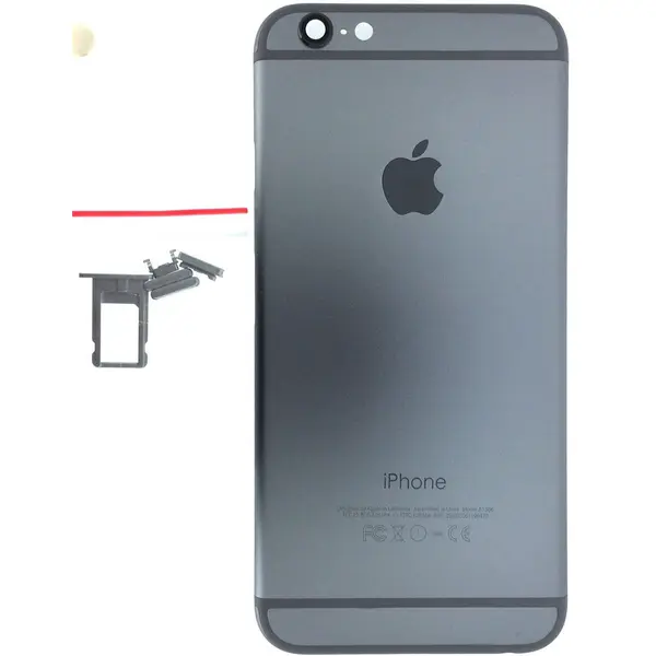MR1_87741 Корпус iphone 6 (з кнопками та sim-лотком) silver original (prc) 