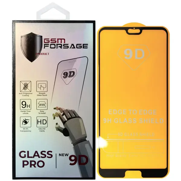 MR1_84029 Захисне скло (броня) gsm-forsage для huawei y5 prime 2018 black 