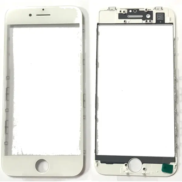 MR1_88289 Скло дисплея iphone 8 / se 2020 (4.7") для переклеювання з рамкою та oca white 