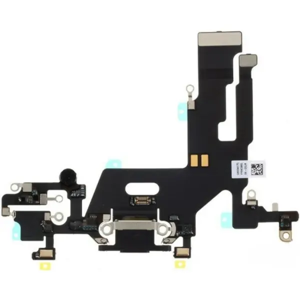 MR1_87927 Шлейф зарядки для iphone 11 (6.1") black original (prc) 
