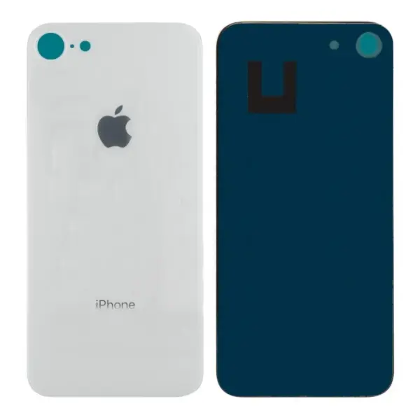 MR1_84918 Кришка задня iphone 8 (4.7") white (великий виріз під камеру) 