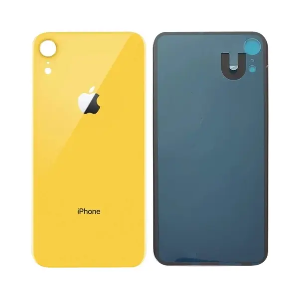 MR1_84906 Кришка задня iphone xr yellow (великий виріз під камеру) 