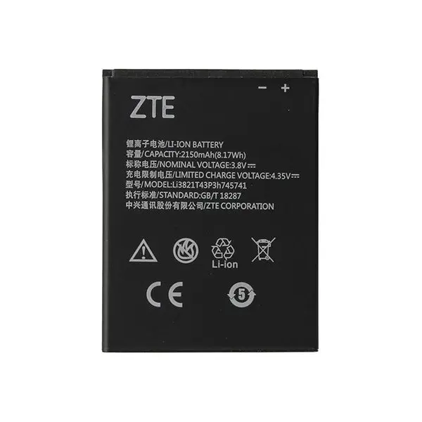 MR1_86589 Акумулятор li3821t43p3h745741 (2150mah) для zte blade l5 / blade l5 plus / blade t520 