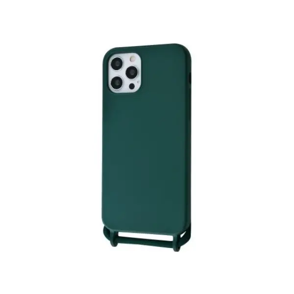 MR1_83739 Чохол (lanyard case) для iphone 12 mini зі шнурком forest green 