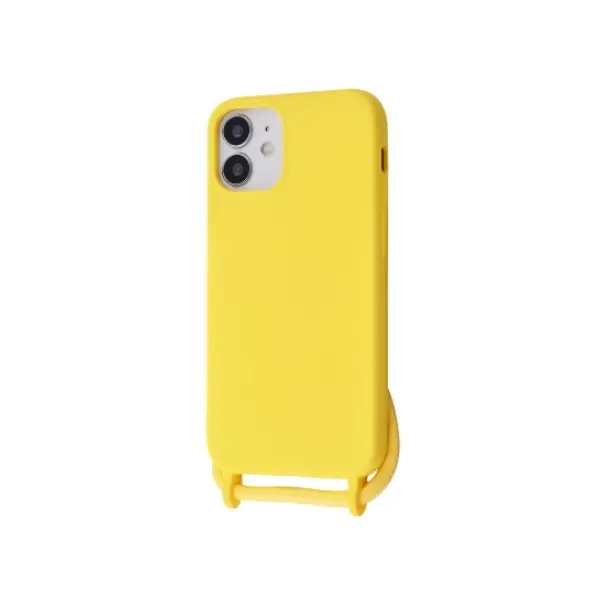 MR1_83746 Чохол (lanyard case) для iphone 12 mini зі шнурком yellow 