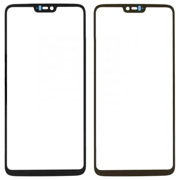 MR1_85701 Скло дисплея oneplus 6 black + oca (для переклеювання) 