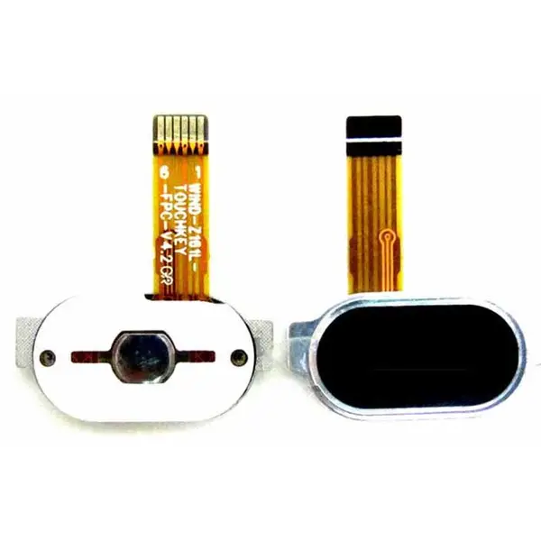 MR1_91167 Шлейф meizu m2 mini центральна кнопка (home) black 