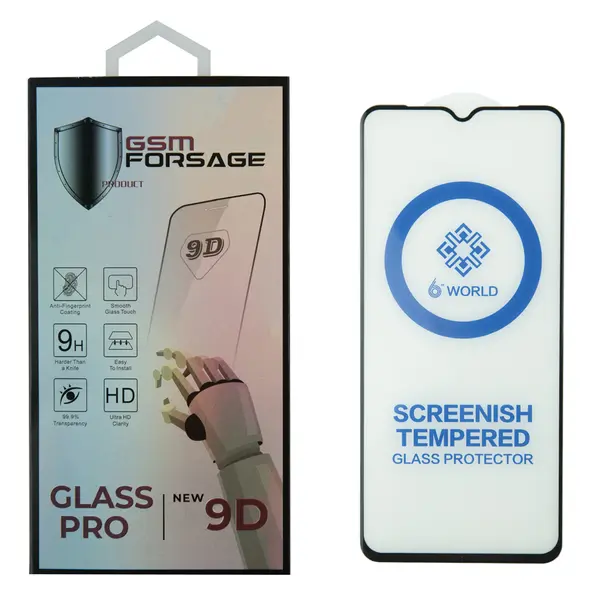 MR1_95749 Захисне скло premium tempered glass для oppo realme c11 / realme c12 / realme c15 (6.5') black 