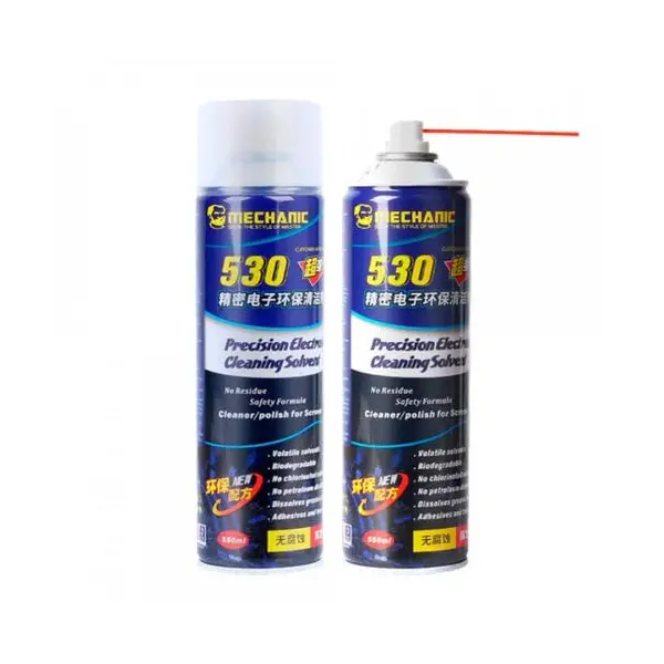 MR1_92518 Спрей чистки чутливої електроніки mechanic 530 (600 мл.) (синій) 