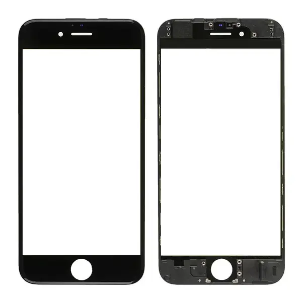 MR1_91280 Скло дисплея (для переклеювання) iphone 6 (4.7") black complete with frame 
