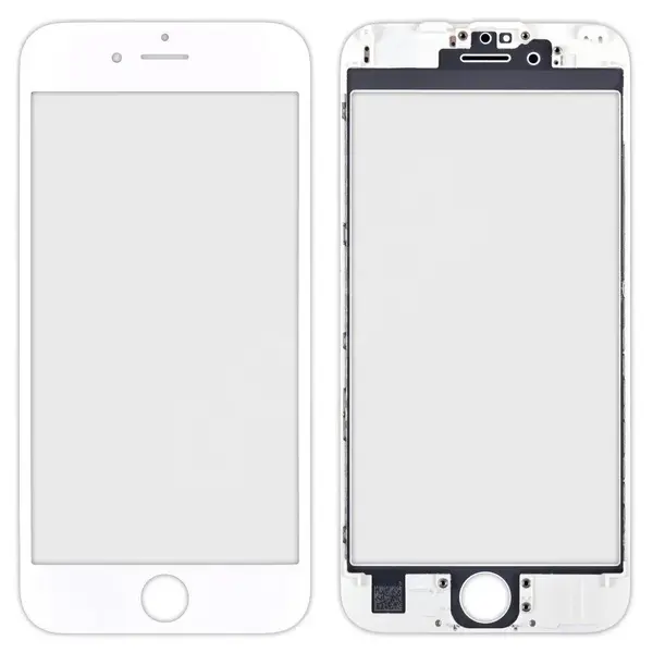 MR1_91285 Скло дисплея (для переклеювання) iphone 6s (4.7") white complete with frame 