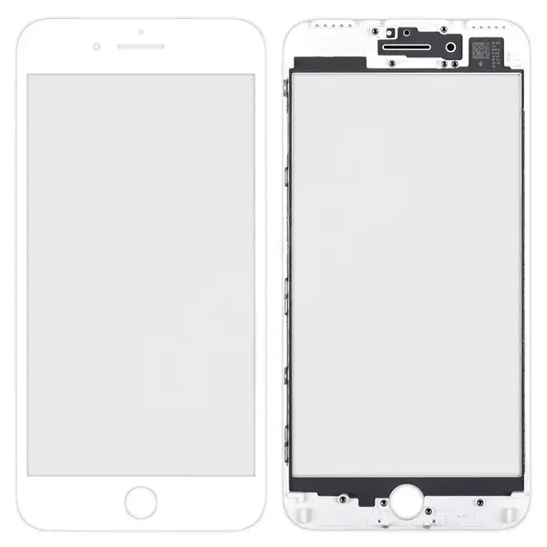 MR1_91291 Скло дисплея (для переклеювання) iphone 7 plus (5.5") white complete with frame 