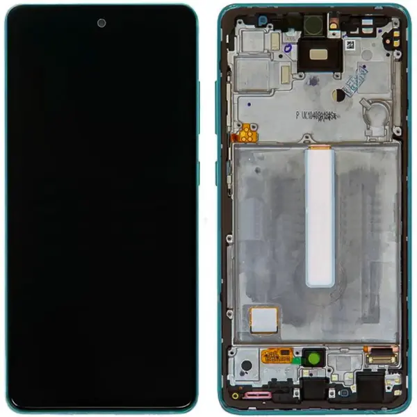 MR1_95838 Дисплей samsung galaxy a52 sm-a525 / sm-a526 / sm-a528 or 100% (service pack) with frame blue 