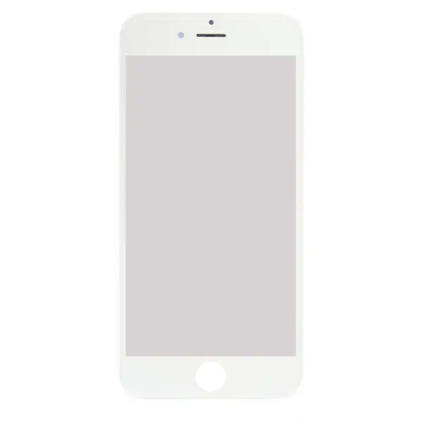 MR1_92538 Скло дисплея iphone 6 (4.7") для переклеювання з рамкою та oca white 