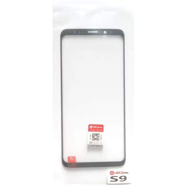 MR1_95154 Скло дисплея samsung galaxy s9 sm-g960 black + oca (для переклеювання) 
