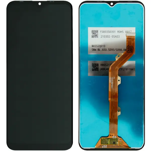 MR1_95285 Дисплей tecno spark 4 lite (bb4k / kc8s) complete black 