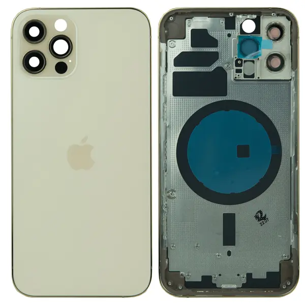 MR1_96621 Корпус iphone 12 pro (з кнопками та sim-лотком) gold original (prc) (cn: dual sim) 