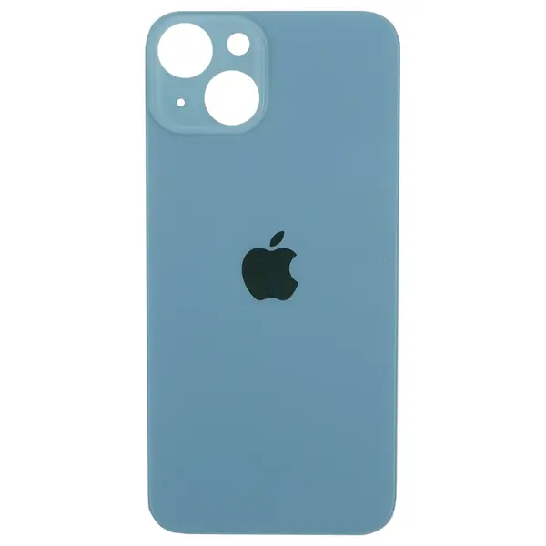 MR1_98244 Кришка задня iphone 14 blue (великий виріз під камеру) 