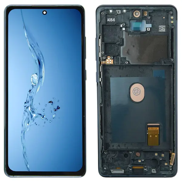 MR1_100117 Дисплей samsung galaxy s20 fe sm-g780 / g781 oled with frame dark blue (black) (6.43" lcd) 
