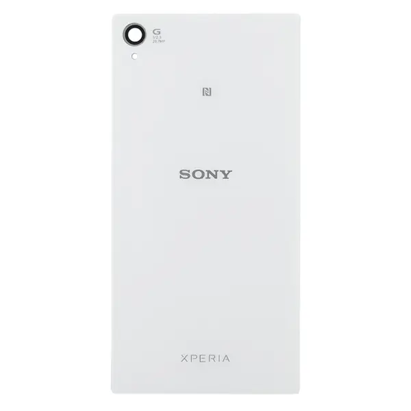 MR1_101083 Задня частина корпусу sony xperia z1 c6902 white (з склом камери) 