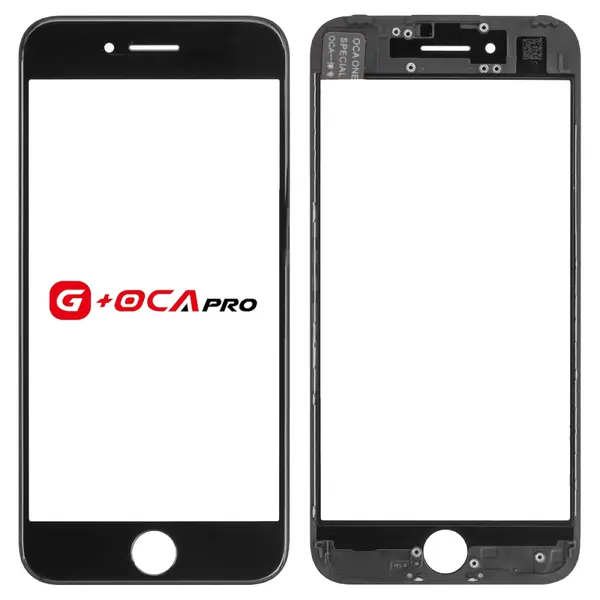 MR1_100002 Скло дисплея oca pro для iphone 7 (4.7") для переклеювання з рамкою та oca black 
