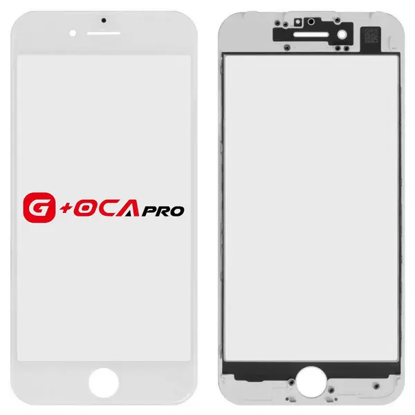 MR1_100946 Скло дисплея oca pro для iphone 7 (4.7") для переклеювання з рамкою та oca white 