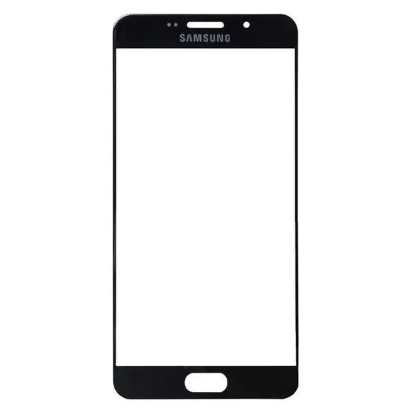 MR1_100516 Скло дисплея samsung galaxy a7 2016 sm-a710 black + oca (для переклеювання) 