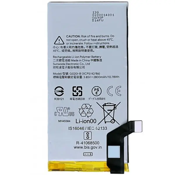 MR1_96879 Акумулятор g020i-b (2800mah) для google pixel 4 