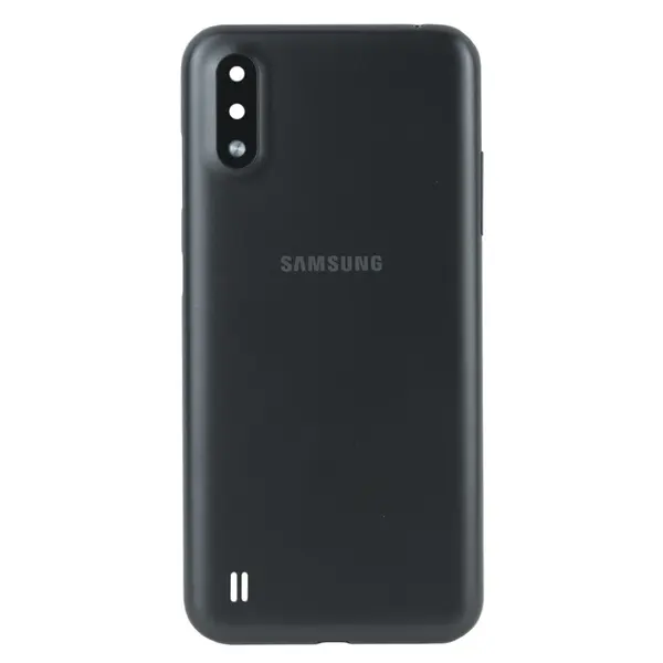 MR1_101109 Задня частина корпусу samsung galaxy a01 sm-a015 black (з склом камери) 