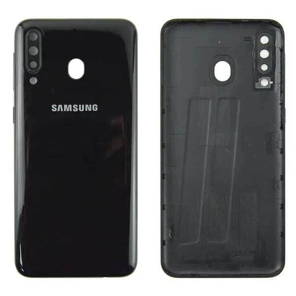 MR1_101112 Задня частина корпусу samsung galaxy m30 2019 sm-m305 black (з склом камери) 