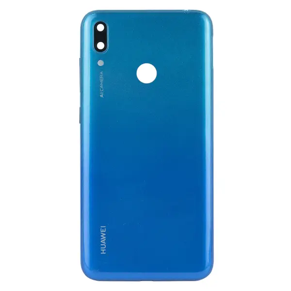 MR1_101129 Задня частина корпусу huawei y7 2019 / y7 prime 2019 blue (з склом камери) 