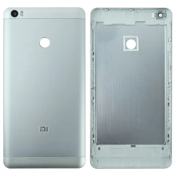 MR1_101147 Задня частина корпусу xiaomi mi max gray (з склом камери) 