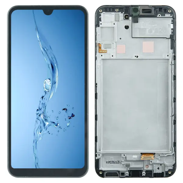 MR1_101410 Дисплей samsung galaxy a24 4g sm-a245 oled with frame black (6.3" small lcd) 
