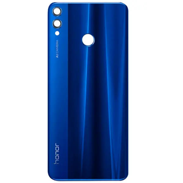 MR1_101494 Задня частина корпусу huawei honor 8x blue (з склом камери) 