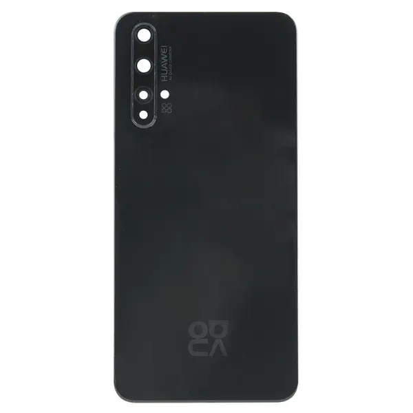MR1_101502 Задня частина корпусу huawei nova 5t black (з склом камери) 