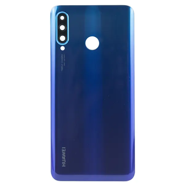 MR1_101514 Задня частина корпусу huawei nova 4e / p30 lite (24mp) blue (з склом камери) 