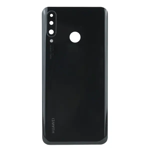 MR1_101515 Задня частина корпусу huawei p30 lite (48mp) black (з склом камери) 