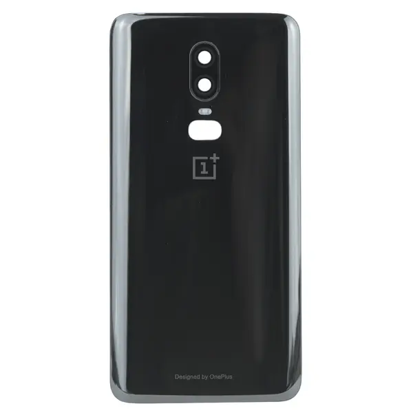 MR1_101524 Задня частина корпусу oneplus 6 black (з склом камери) 