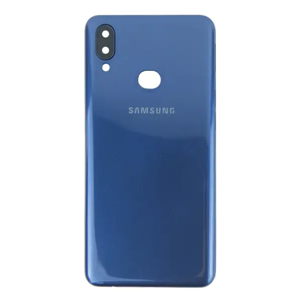 MR1_101581 Задня частина корпусу samsung galaxy a10s sm-a107 blue (з склом камери) 