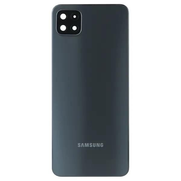 MR1_101583 Задня частина корпусу samsung galaxy a22 5g sm-a226 black (з склом камери) 