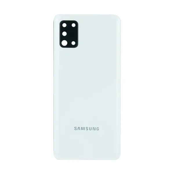 MR1_101586 Задня частина корпусу samsung galaxy a31 sm-a315 white (з склом камери) 