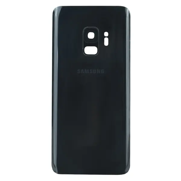 MR1_101725 Задня частина корпусу samsung galaxy s9 sm-g960 midnight black (з склом камери) 