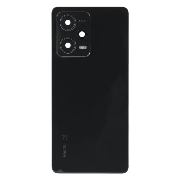 MR1_101684 Задня частина корпусу xiaomi redmi note 12 pro 5g onyx black (midnight black) (з склом камери) 