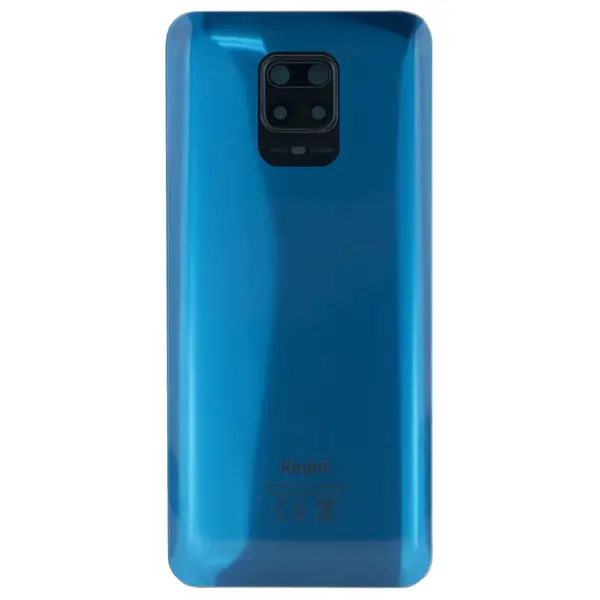 MR1_101701 Задня частина корпусу xiaomi redmi note 9s / note 9 pro aurora blue (з склом камери) 